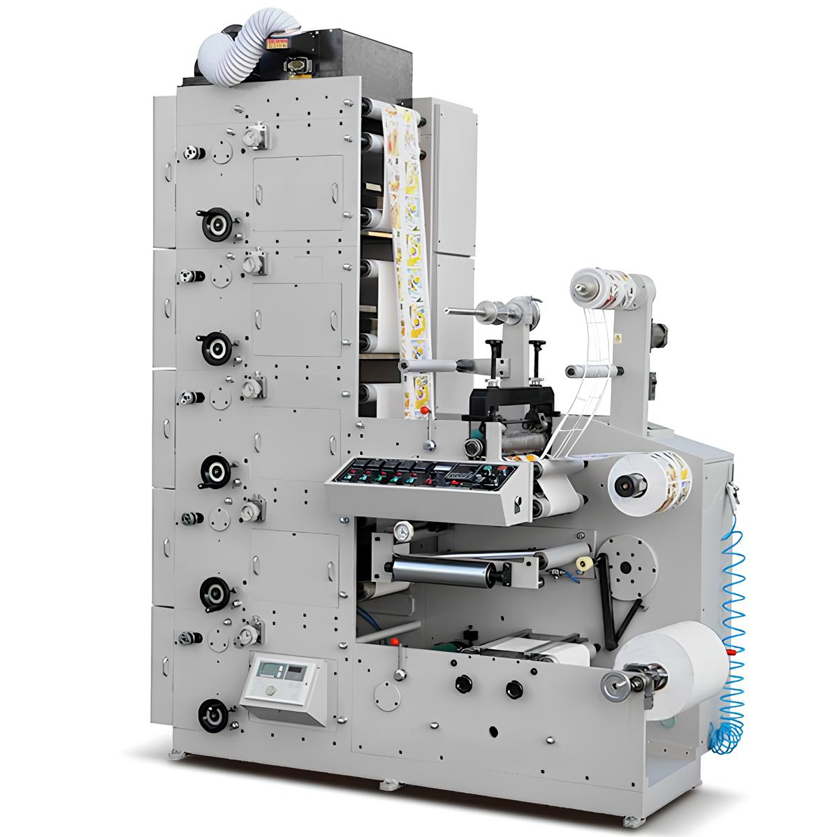 4 Color stack 320/450 label Flexo Printing Machine